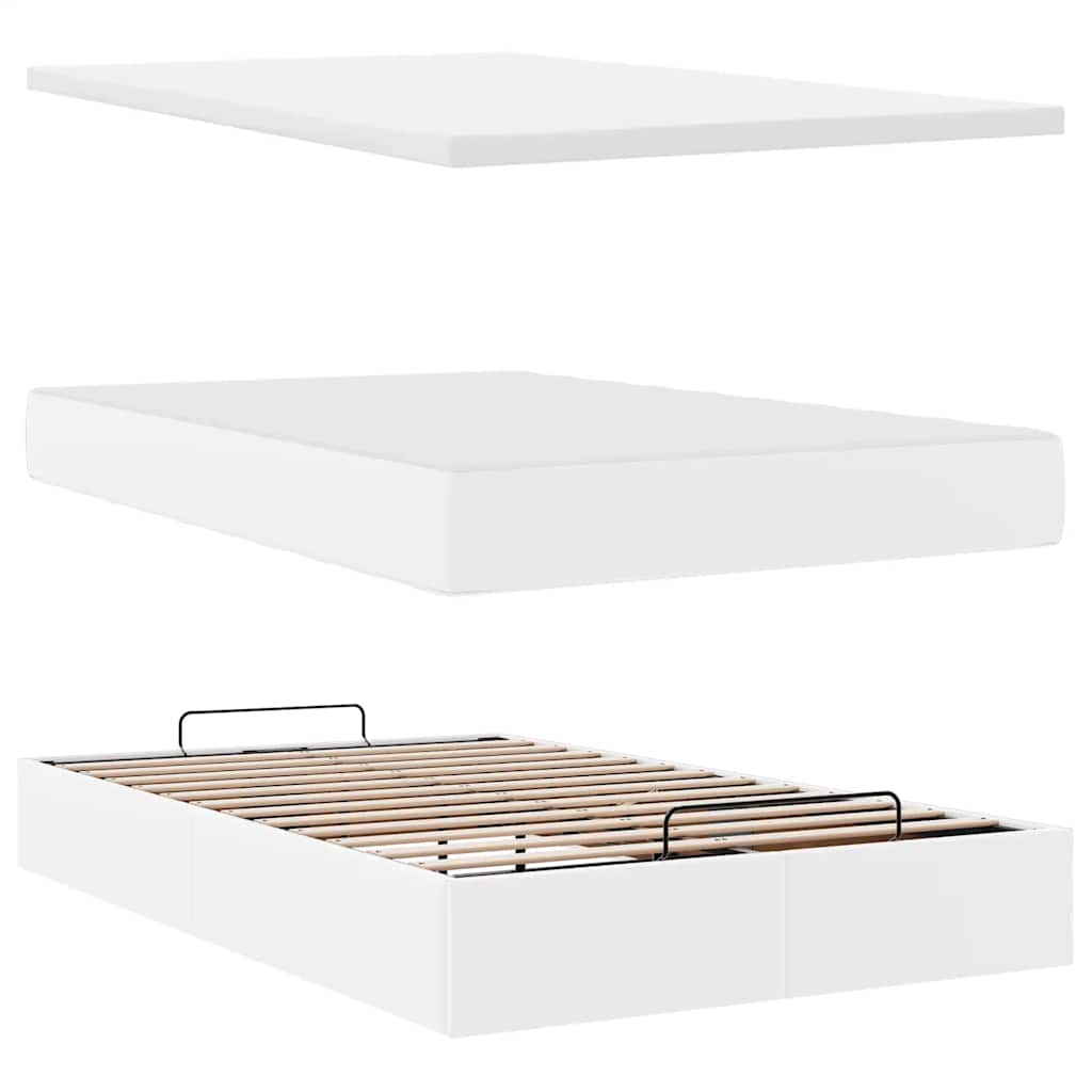 Ottoman bed met matrassen en LED's 120x190cm kunstleer