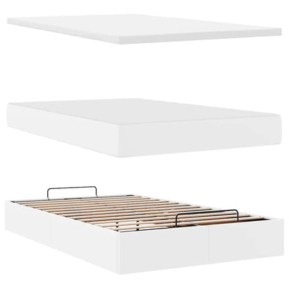 Ottoman bed met matrassen en LED's 120x190cm kunstleer