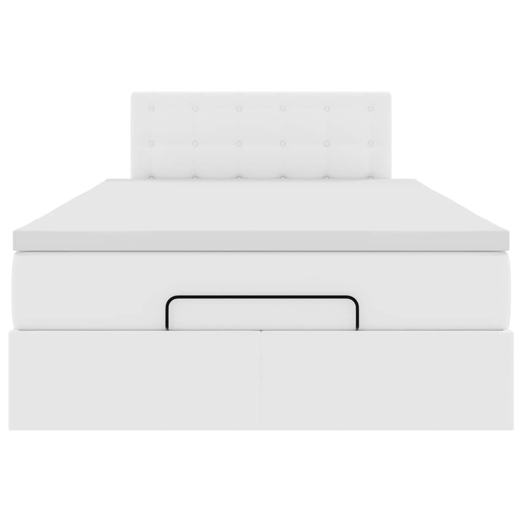 Ottoman bed met matrassen en LED's 120x200cm kunstleer