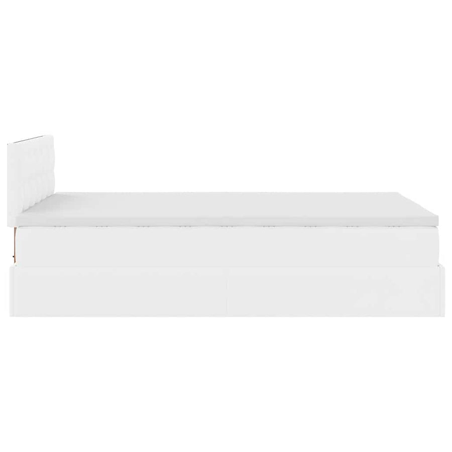 Ottoman bed met matrassen en LED's 120x200cm kunstleer