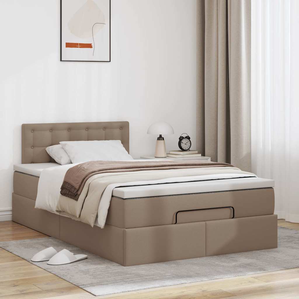 Ottoman bed met matrassen en LED's 120x200cm kunstleer