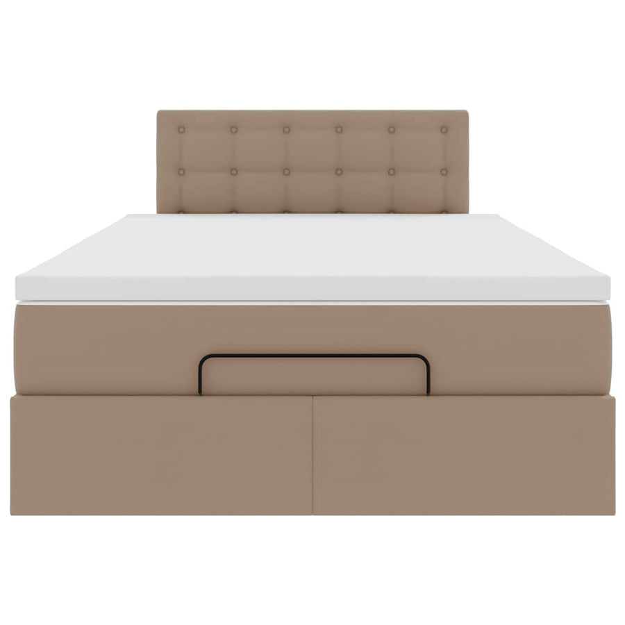 Ottoman bed met matrassen en LED's 120x200cm kunstleer