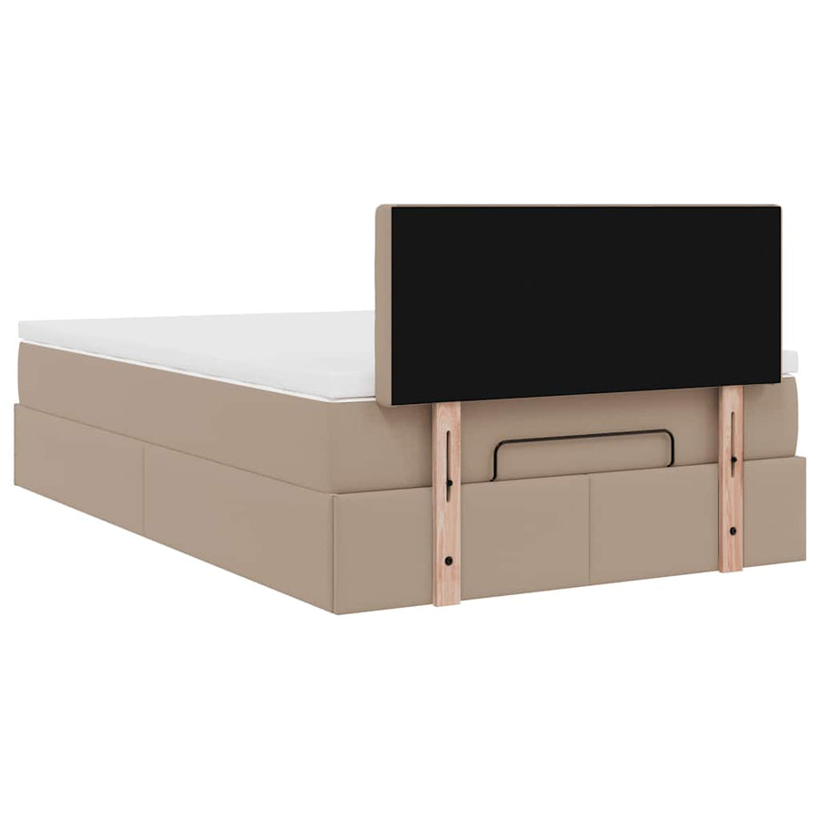 Ottoman bed met matrassen en LED's 120x200cm kunstleer