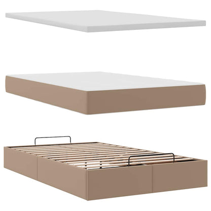 Ottoman bed met matrassen en LED's 120x200cm kunstleer