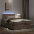 Ottoman bed met matrassen en LED's 120x200cm kunstleer