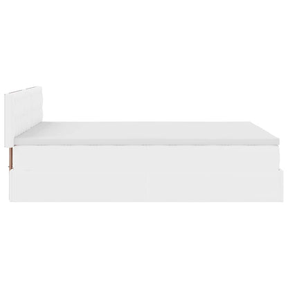 Ottoman bed met matrassen en LED's 140x200cm kunstleer