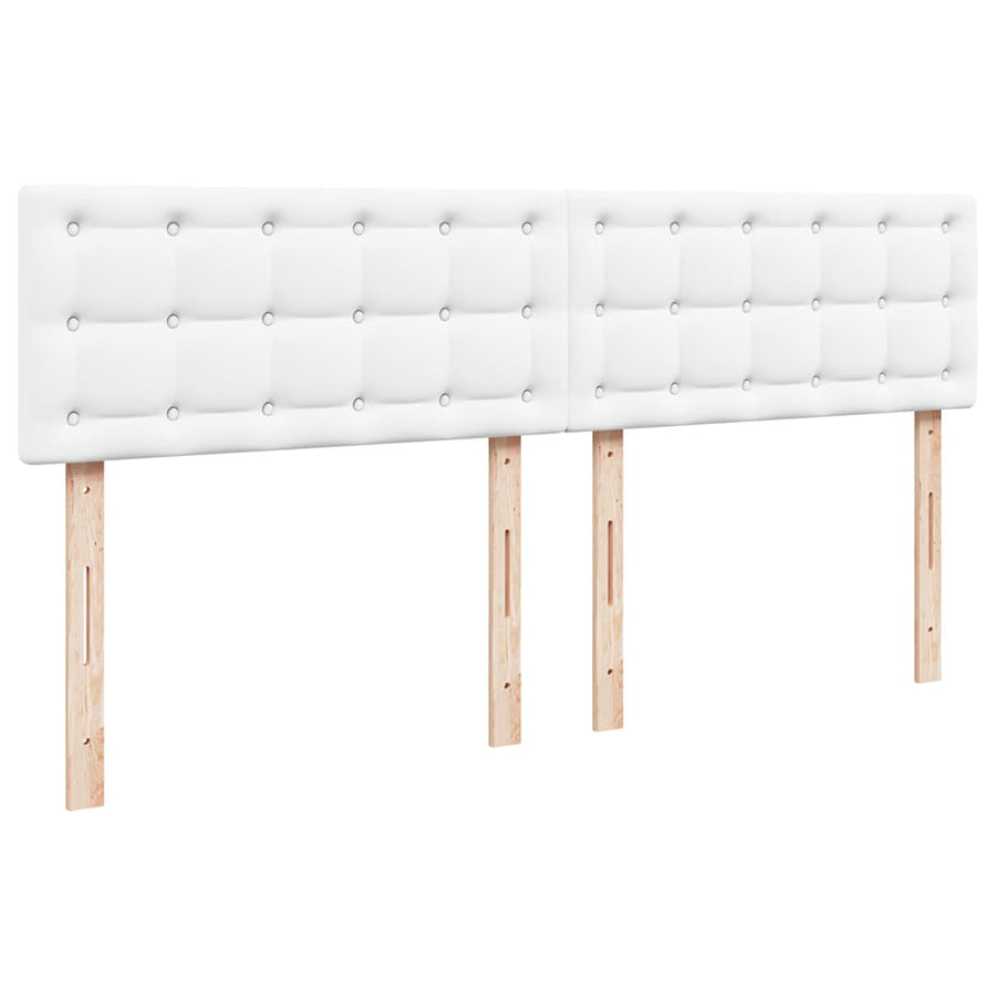 Ottoman bed met matrassen en LED's 200x200cm kunstleer