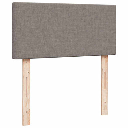 Ottoman bed met matras en LED's 90x190cm stof taupe