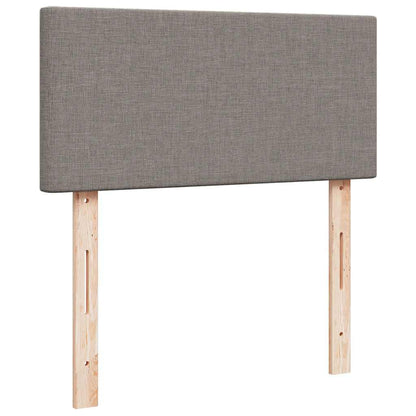 Ottoman bed met matras en LED's 100x200 cm stof taupe