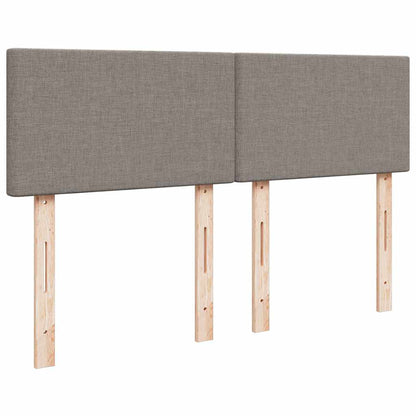 Bed Poef Met Matras En Led's Stof 140 x 190 cm Taupe