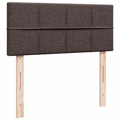 Ottoman bed met matras en LED's 120x200 cm stof donkerbruin