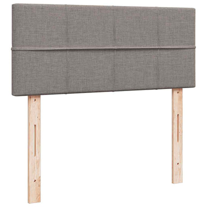 Ottoman bed met matras en LED's 120x200cm stof taupe