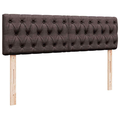 Ottoman bed met matras en LED's 140x200cm stof donkerbruin