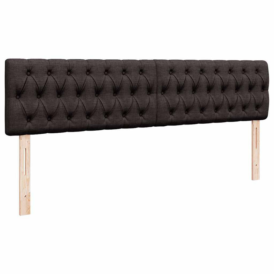 Ottoman bed met matras en LED's 160x200cm stof donkerbruin