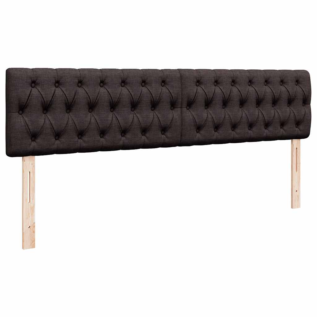 Bed Poef Met Matras En Led's Stof 180X200 Cm Donkerbruin