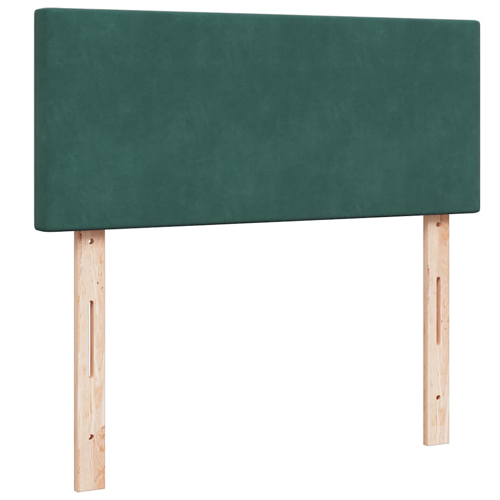 Ottoman bed met matras en LED's 120x200cm fluweel donkergroen