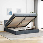 Ottoman bed 200x200 cm fluweel met opbergruimte en LED