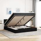 Ottoman bed 200x200 cm fluweel zwart