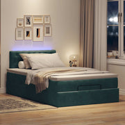 Bedpoef 120x190 cm fluweel donkergroen