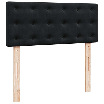 Ottoman bed met matras en LED's 120x190 cm fluweel zwart