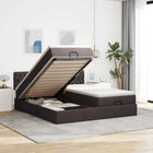 Ottoman bed 200x200 cm donkerbruin pocketvering
