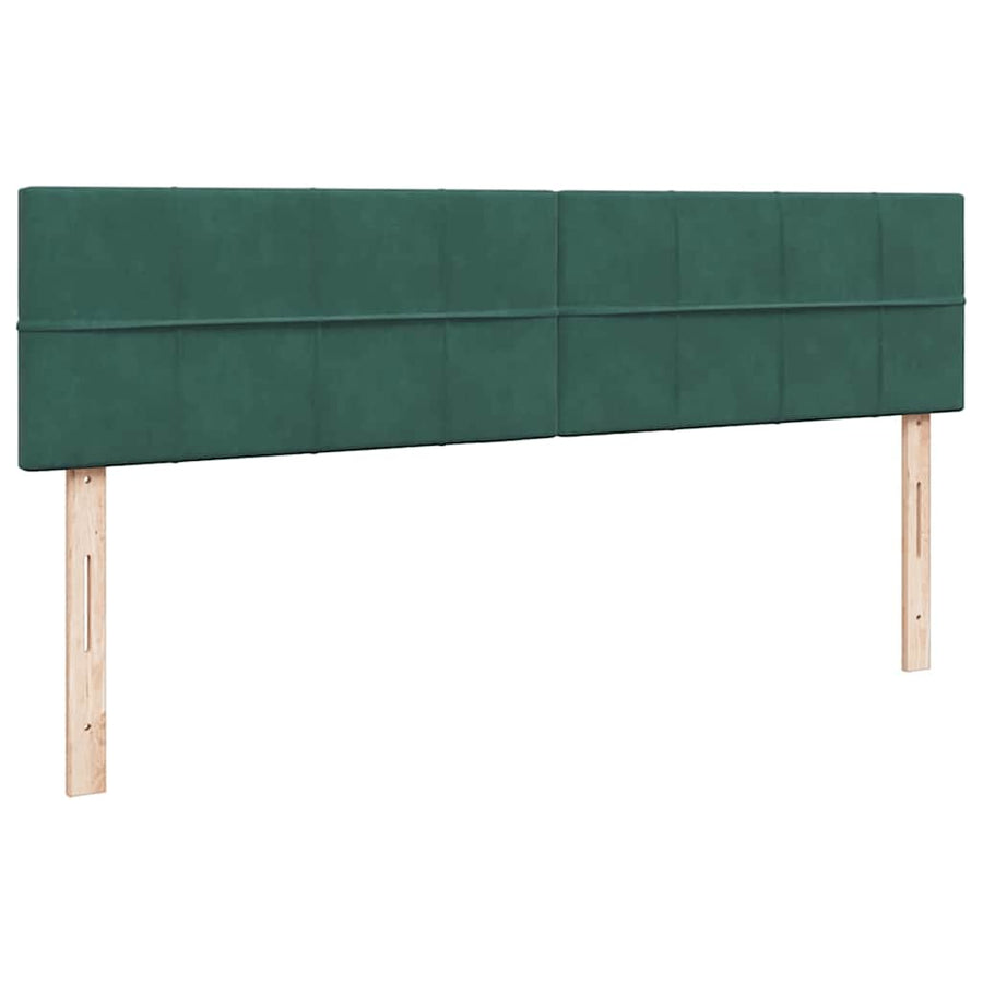 Ottoman bed met matrassen en LED's 160x200cm fluweel