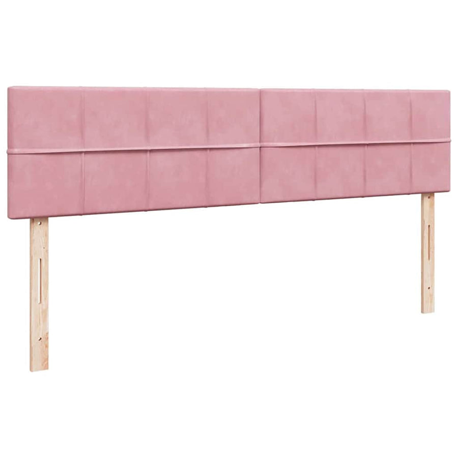 Ottoman Bed Met Matrassen En Led's 180X200Cm Fluweel 180 x 200 cm Roze
