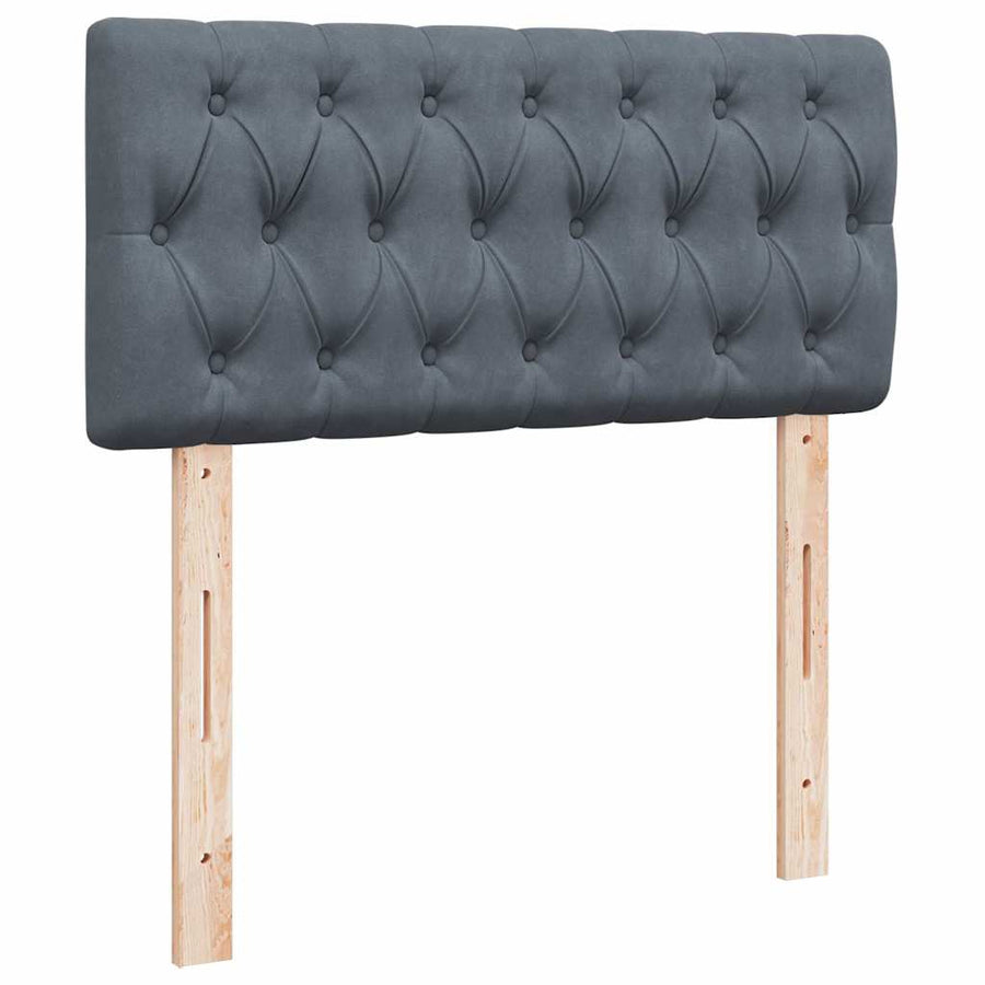 Ottoman bed met matrassen en LED's 180x200cm fluweel