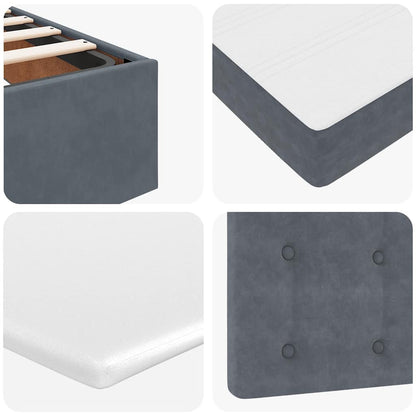 Ottoman bed met matrassen en LED's 200x200cm fluweel