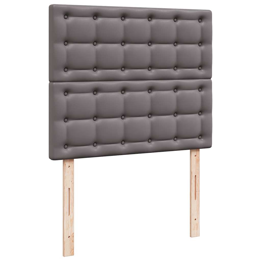 Ottoman bed met matras 120x200cm kunstleer grijs