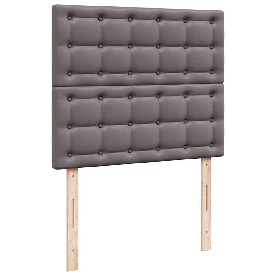 Ottoman bed met matras 120x200cm kunstleer grijs
