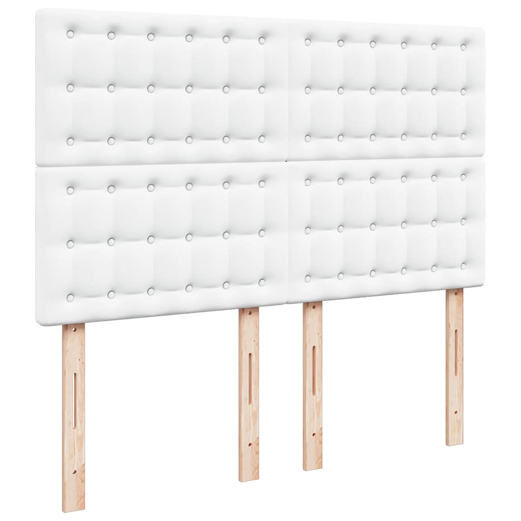 Ottoman bed met matras 140x190cm kunstleer wit