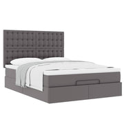 Ottoman bed met opbergruimte 140x190 cm grijs