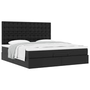 Ottoman bed met opbergruimte 160x200 cm zwart