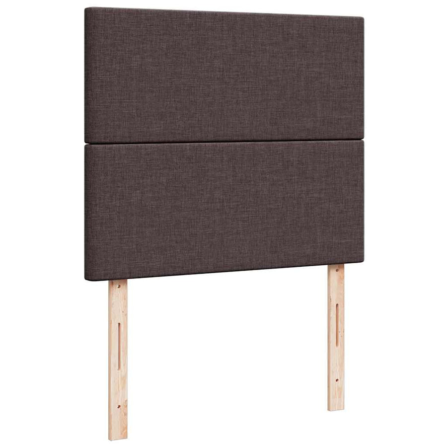 Ottoman bed met matras 120x190 cm stof donkerbruin