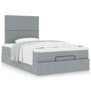 Ottoman bed met opbergruimte 120x200 cm lichtgrijs