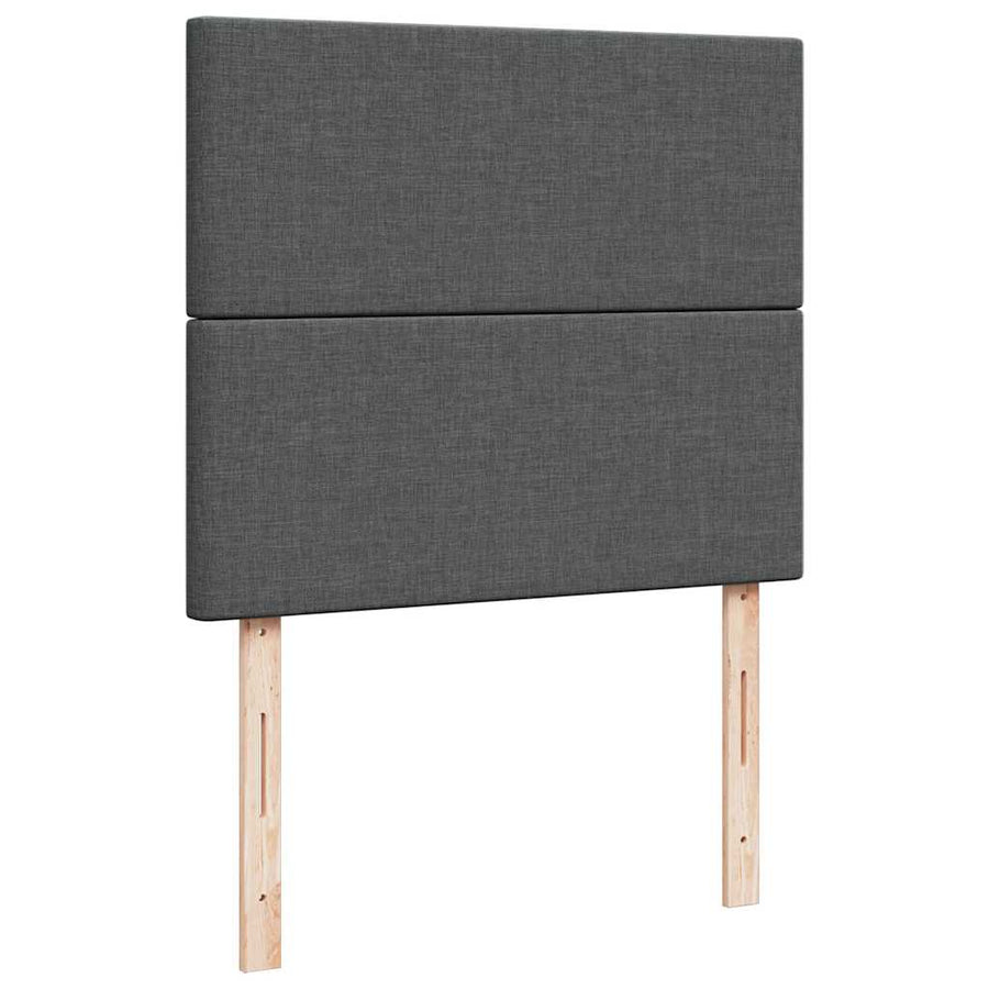 Ottoman bed met matras 120x200cm stof donkergrijs