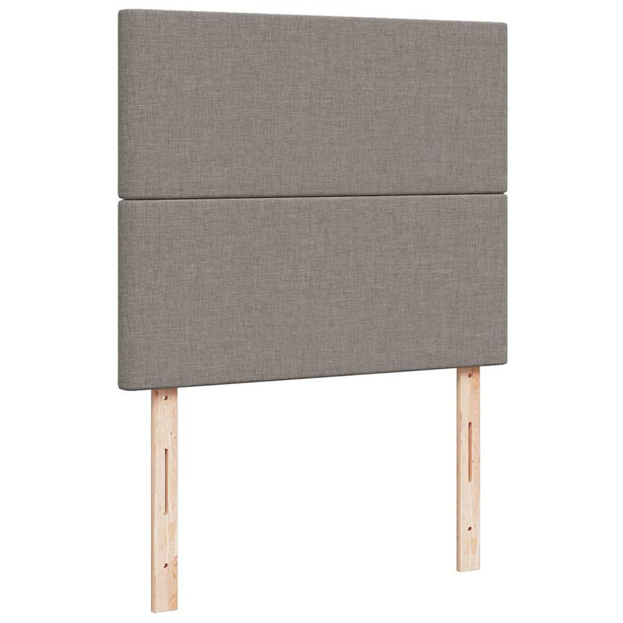 Ottoman bed met matras 120x200cm stof taupe