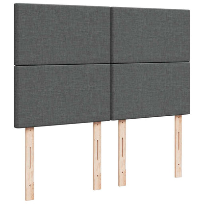 Ottoman bed met matras 140x200cm stof donkergrijs