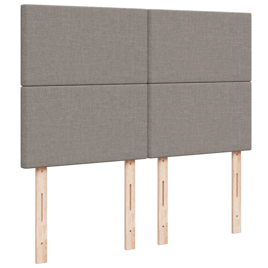 Ottoman bed met matras 140x200cm stof taupe
