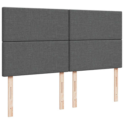Ottoman bed met matras 180x200cm stof donkergrijs