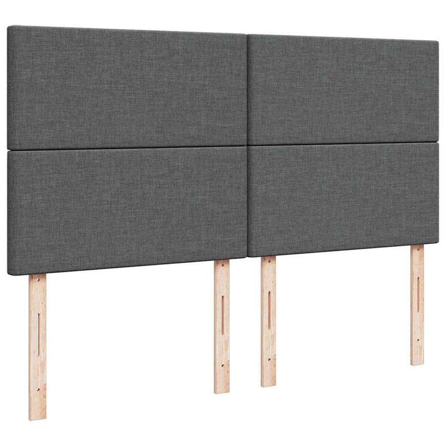 Ottoman bed met matras 180x200cm stof donkergrijs