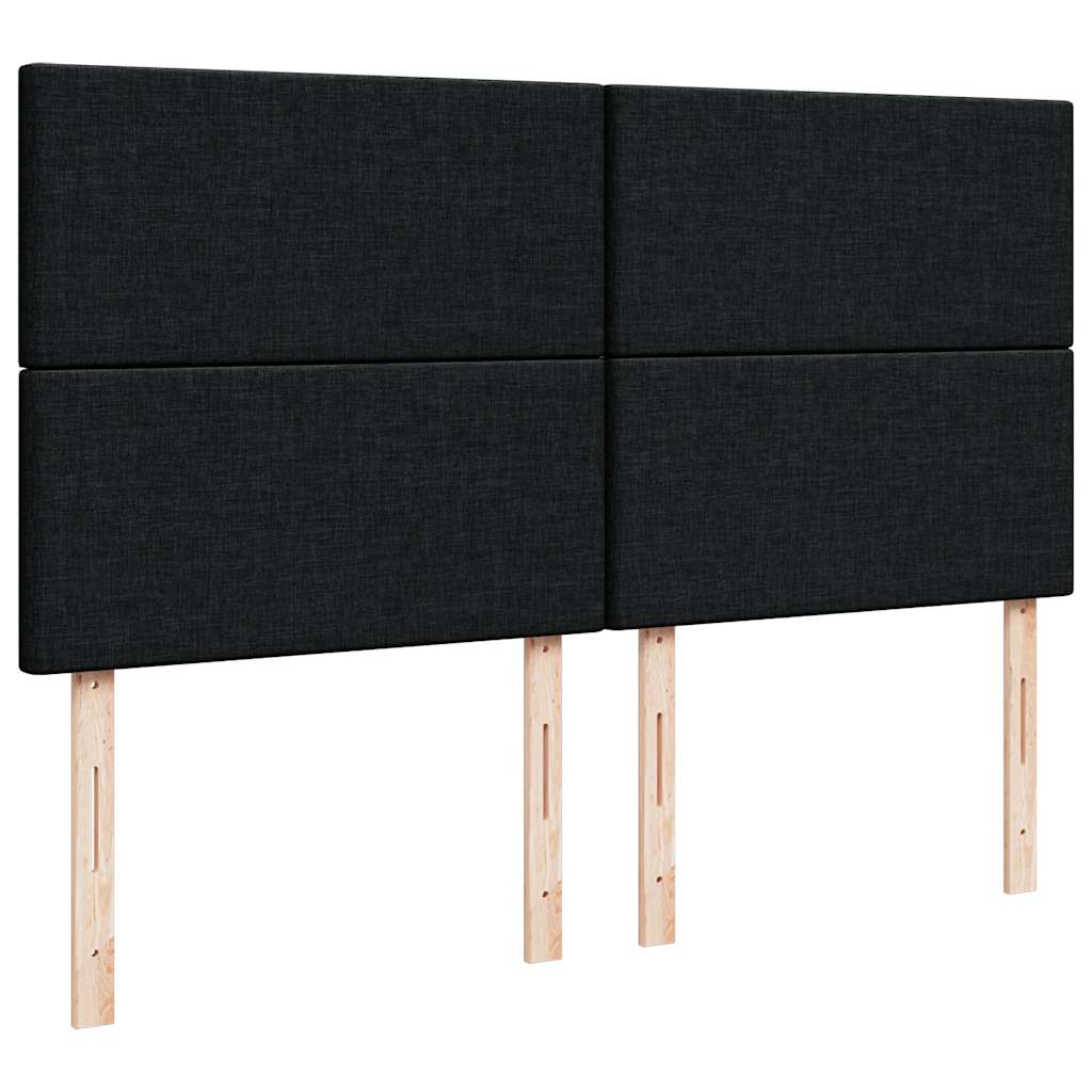 Ottoman bed met matras 180x200cm stof zwart