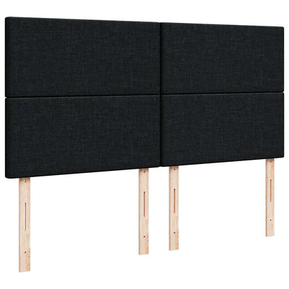 Ottoman bed met matras 180x200cm stof zwart