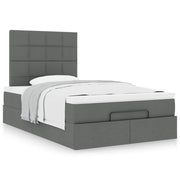 Ottomaan bed met opbergruimte 120x190 cm donkergrijs