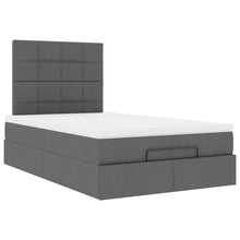 Ottoman bed met matras 120x200cm stof donkergrijs