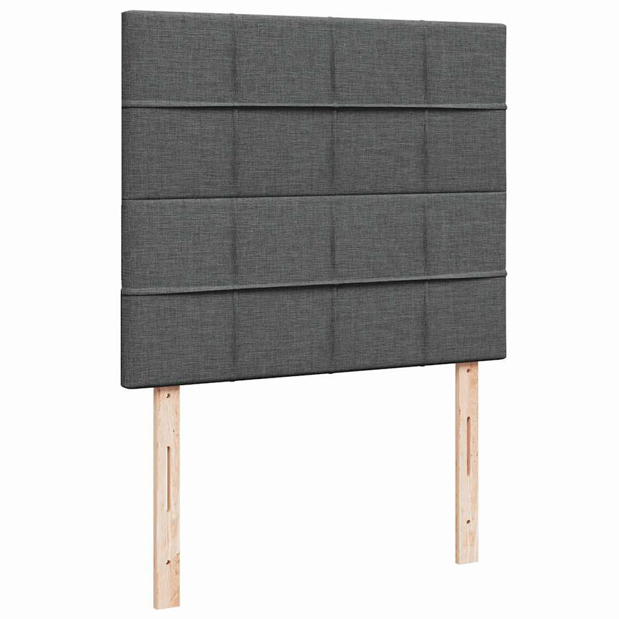 Ottoman bed met matras 120x200cm stof donkergrijs