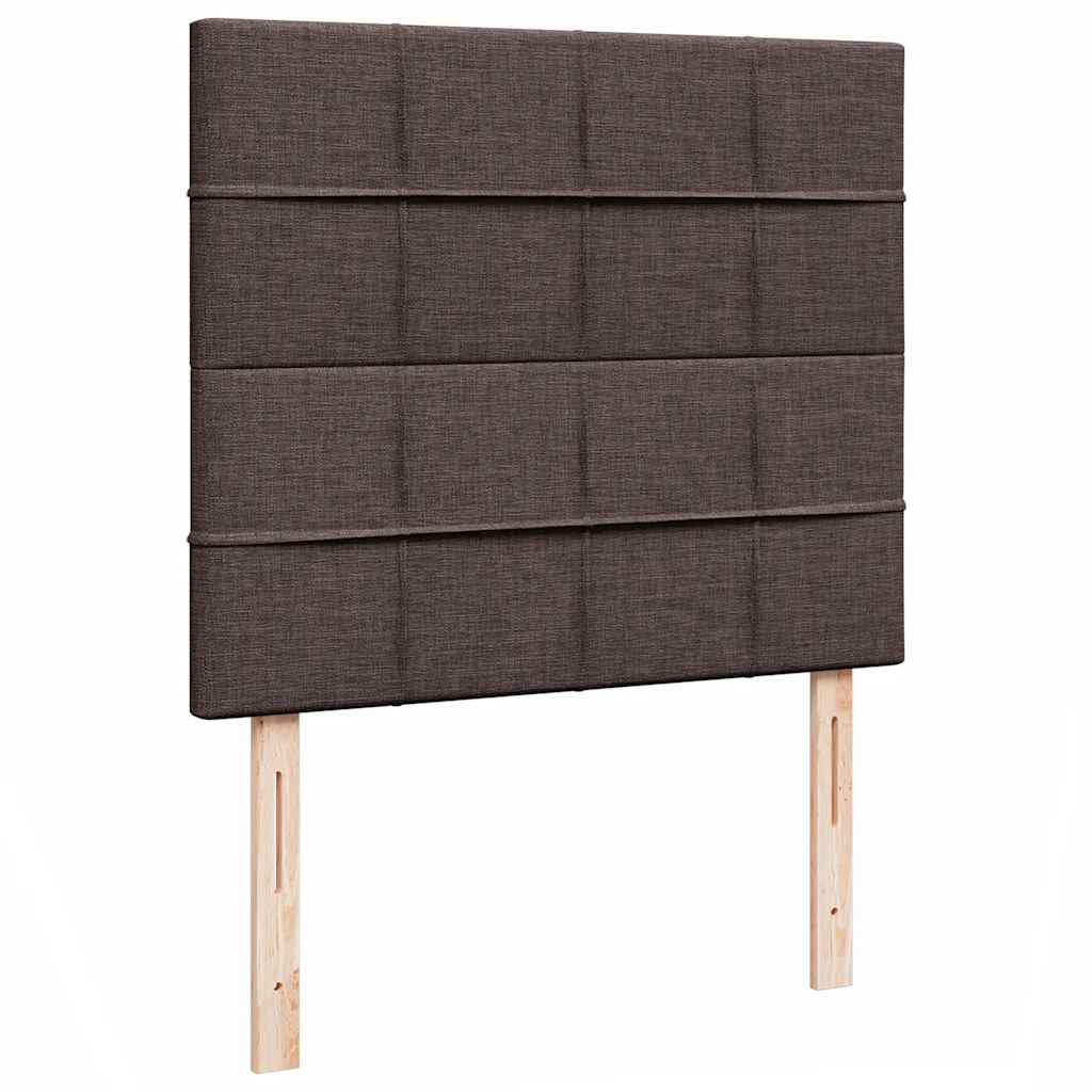 Ottoman bed met matras 120x200cm stof donkerbruin