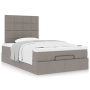 Ottomaans bed met opbergruimte 120x200 cm taupe