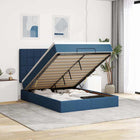 Ottoman bed met matras 140x190 cm blauw